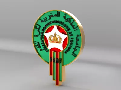 Morocco National Soccer Team Logo 3D model