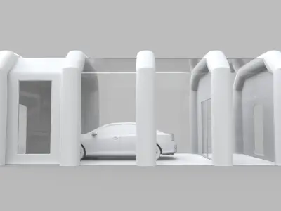 Inflatable Paint Booth 3D model