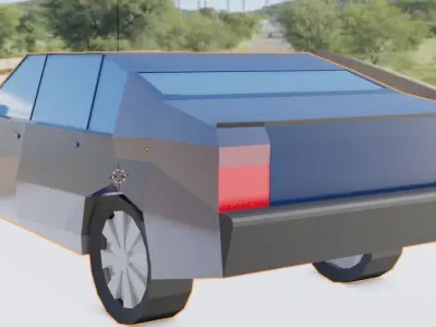  Low poly Race car 3D model