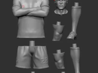  David Beckham 3D Printable 2 3D print model