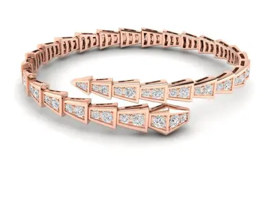 Snake bracelet 1 3D print model