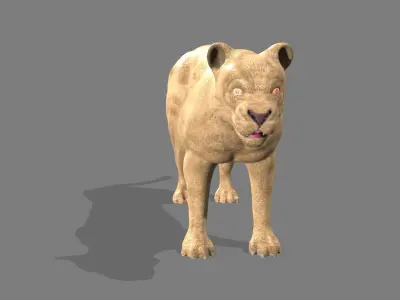 Lioness lion 3D model buy