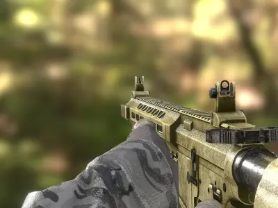 First Person Weapons Pack Low-poly 3D model