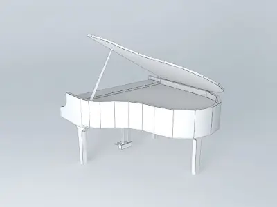 A Piano wood 3 3D model