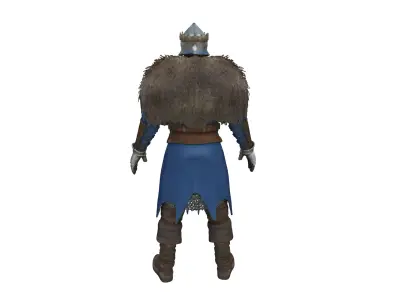 Medieval King Character  Realistic 3D Model 3D model