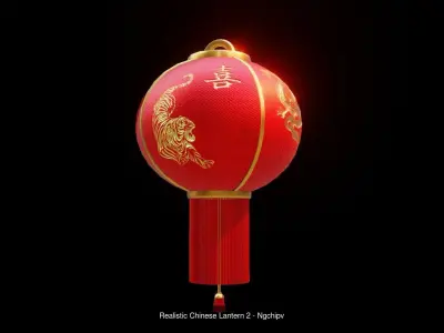 Realistic Chinese Lantern Collection