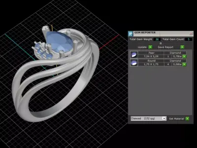 ring woman 3D print model buy