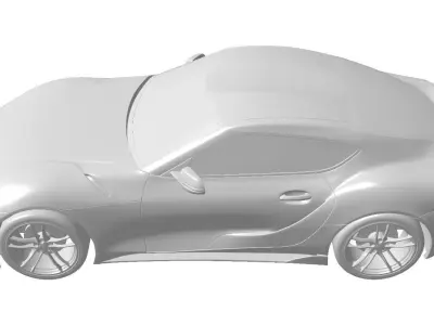 Toyota Supra 2020 solid for CFD or 3D printing 3D model 3D model