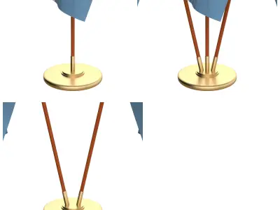 Botswana Flag Pack 3D model