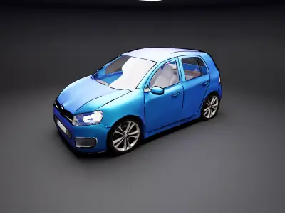 Golf 6 Car 3D model