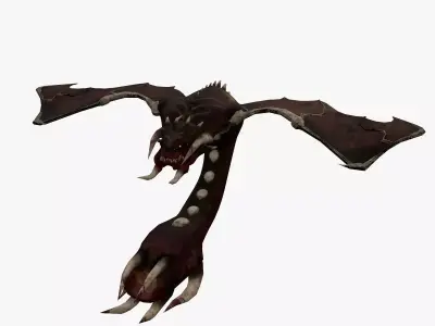 Spaceship HID Low-poly 3D model