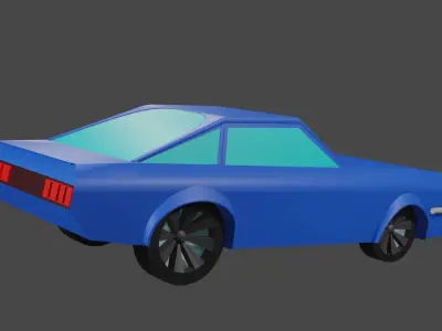 low poly car Free 3D model get