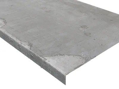 Ultra realistic Concrete slab Low-poly 3D model