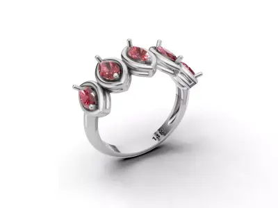 ring woman  3D print model 5