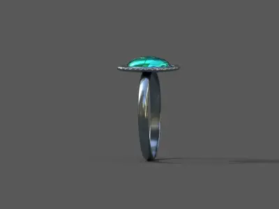 High-Quality 3D Ring Model Low-poly 3D model order