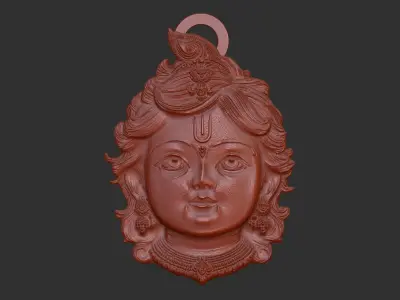 krish pentant 3D print model