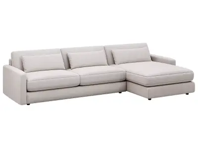 Kipton Two-Piece Chaise Sectional By Arhaus 3D model