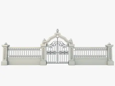 Gate Decorative 3D model