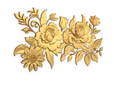 Classic carved decor ornament 411  3D model