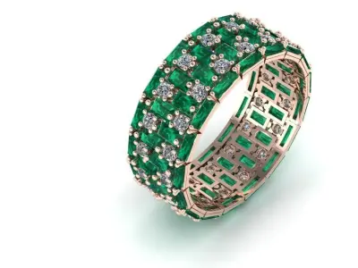 Women  ring set 3d 3D print model