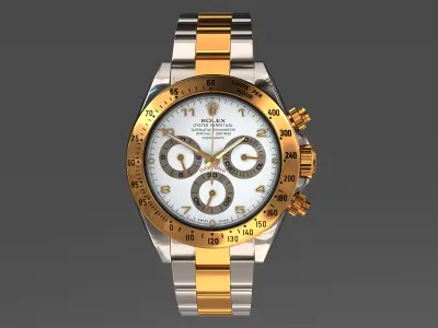 Rolex Oyster Perpetual Cosmograph Daytona model Low-poly 3D model