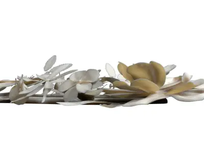 Flowers bunch Low-poly 3D model