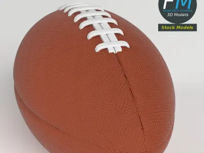 American football ball 3D model