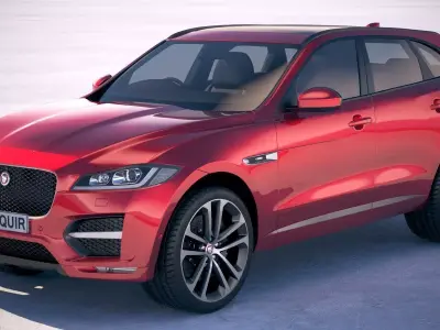 Jaguar F-pace R 2019 3D model