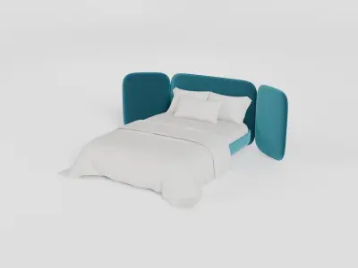 Double Bed 3 3D model