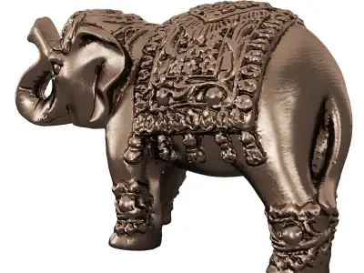Indian elephant figurine 3D model