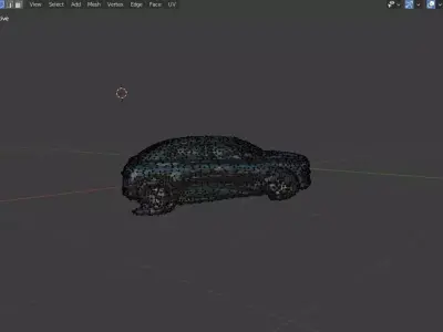 Citroen C3 debree apocalyptic Low poly textured Low-poly 3D model