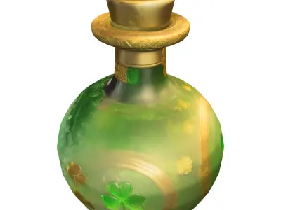 Design a StPatrick Low-poly 3D model