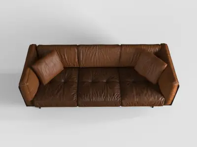 LW SOFA Low-poly 3D model