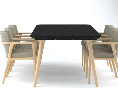Dining Table 3D model get