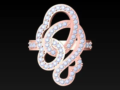 Diamond Ring - Womens Rings - N218450 3D print model