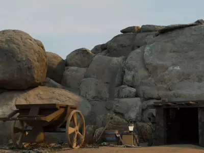 LOW POLY MINING GAME PACK  Free low-poly 3D model