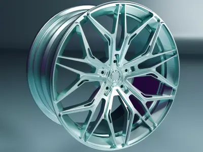 Wheel Rim 3D Model for Rendering and Scale 3D Printing 3D print model