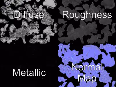 Silver Wolf Head model pack Low-poly 3D model