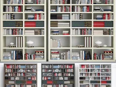 Wardrobe with decorative set 3D model