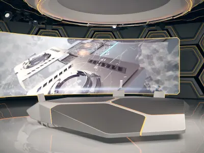 Virtual Studio 32 PBR Low-poly 3D model