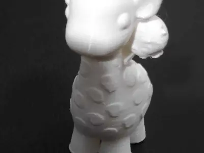Giraffe with Monkey 3D print model