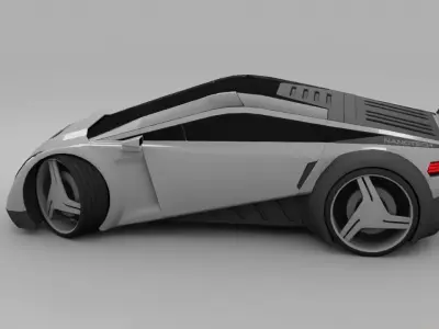 sci-fi car  3D model