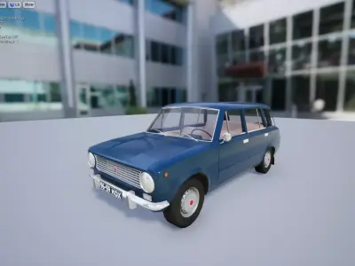VAZ2102 old car for sims Low-poly 3D model