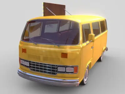 Caffee Van Car 3D model