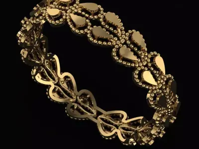 Arabic Tire Ring  3D print model