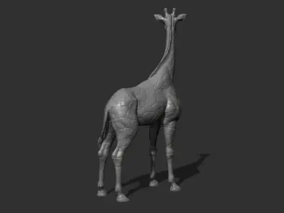 Giraffe full-length 3D print model
