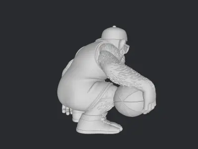 basketball mascot monkey  3D print model