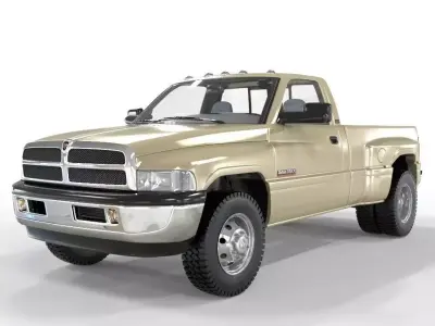 1998 Dodge Ram 3500 Dually 3D model