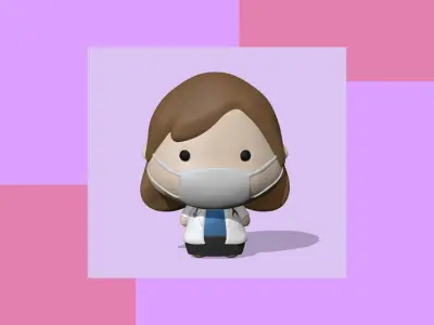Cute Doctor  3D print model