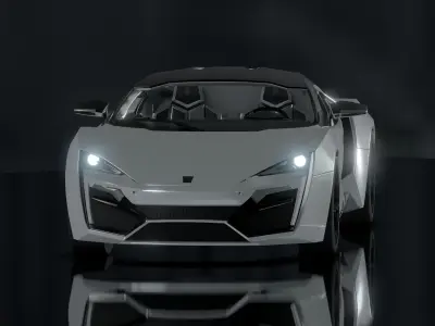Lykan HyperSport - photorealistic 3D model